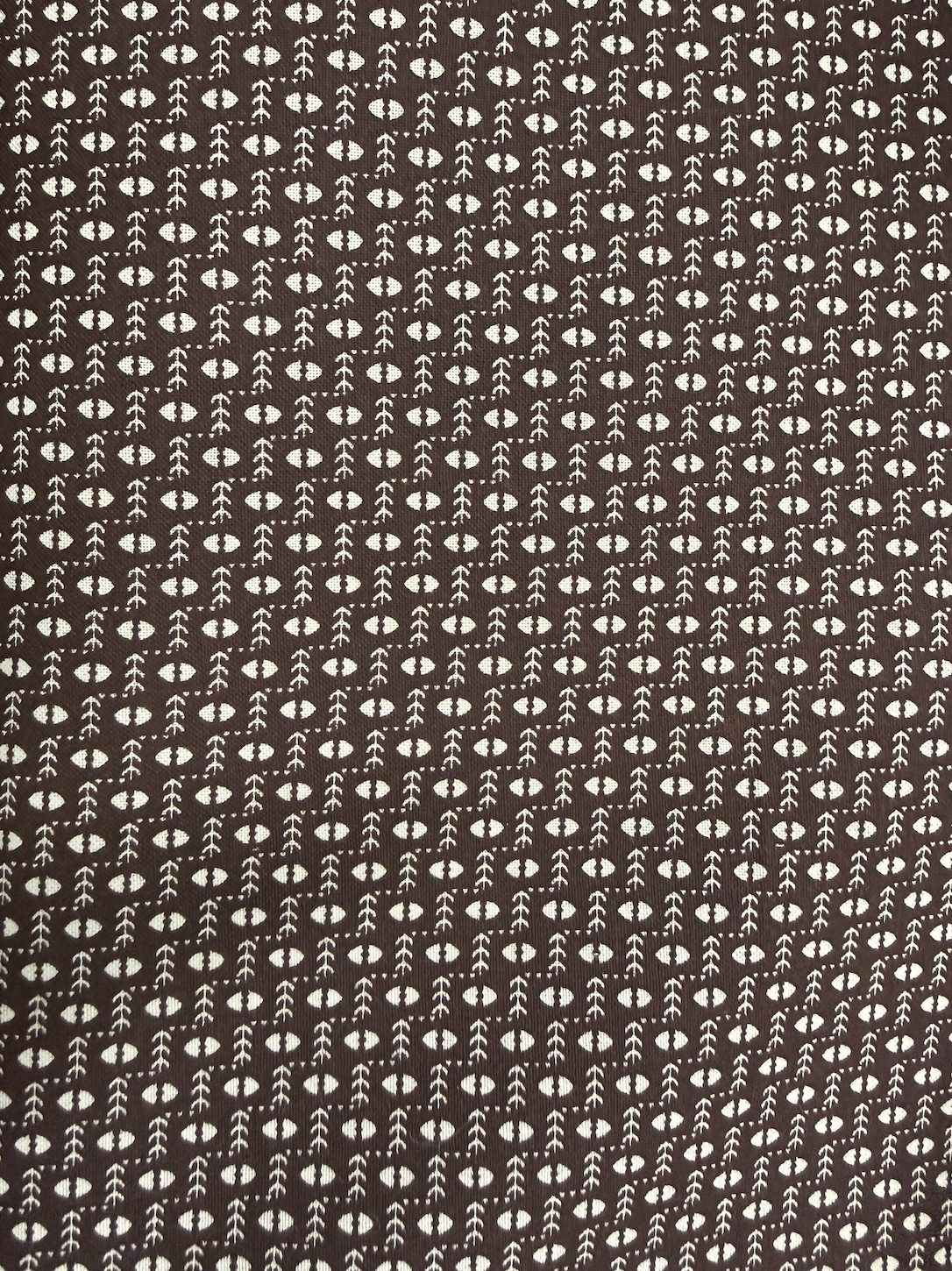 Circa 1800's Geoflowers Tan/Brown